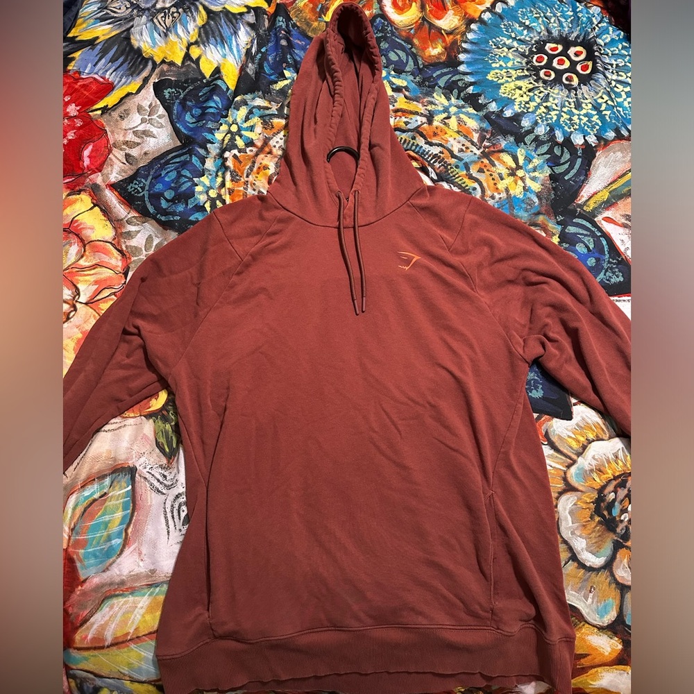 Gym shark Hoodie Burgundy